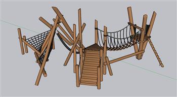 儿童滑梯游乐设施SU模型