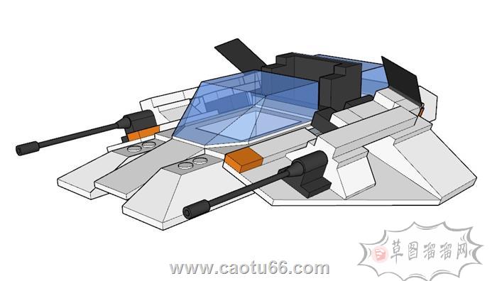 乐高玩具飞行器SU模型 1