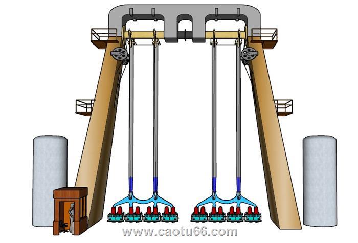 游乐场跳楼机SU模型 1