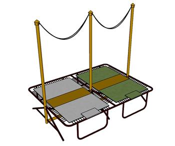 儿童跳床蹦床SU模型