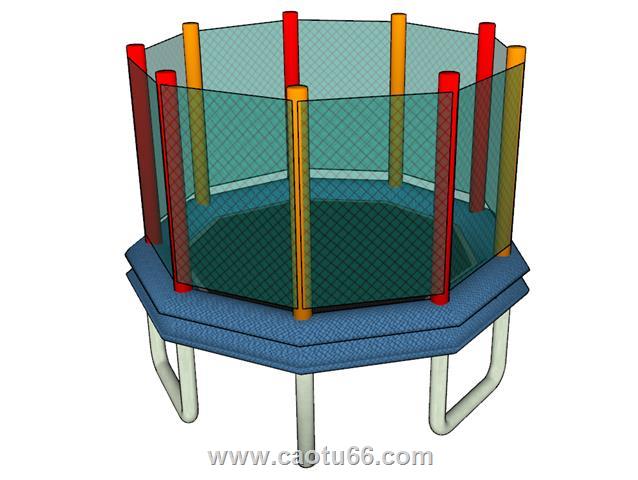 蹦床SU模型 1