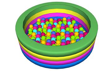 儿童游乐海洋球海洋池SU模型