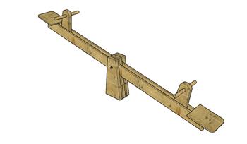 儿童游乐跷跷板SU模型