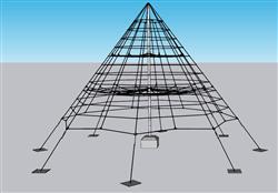 儿童游乐攀爬网SU模型