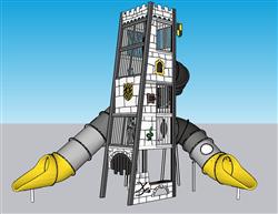 儿童城堡游乐设施SU模型