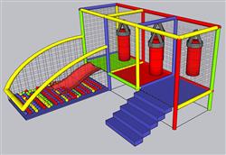 儿童游乐设施海洋球SU模型