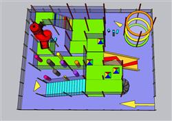 儿童游乐场活动区SU模型