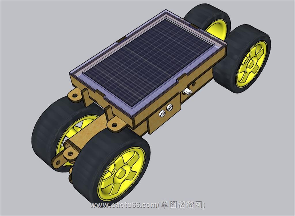 太阳能板车DIV手工SU模型 1