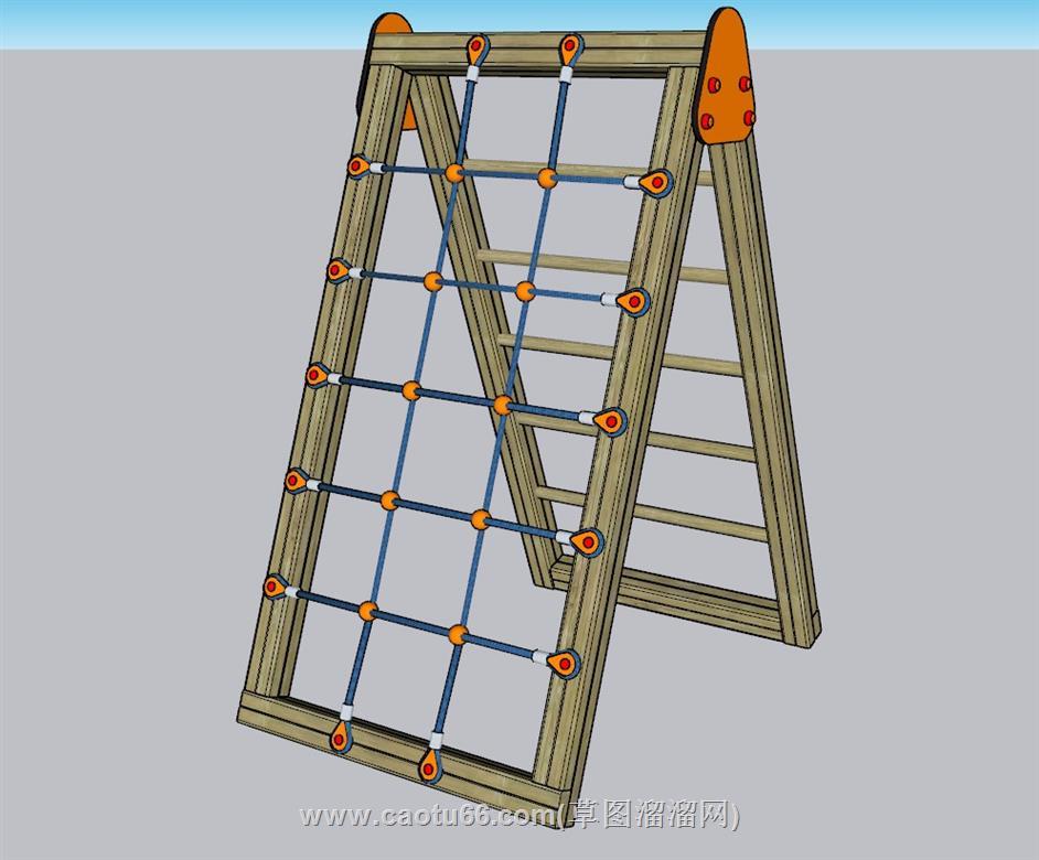 儿童游乐攀爬网SU模型 1