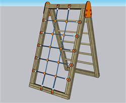 儿童游乐攀爬网SU模型