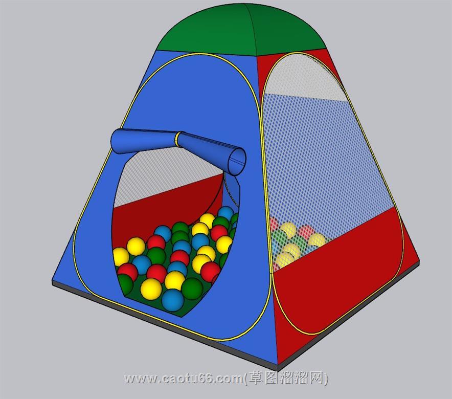 儿童帐篷SU模型 1