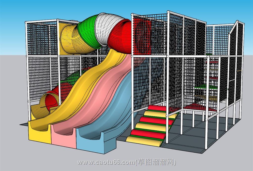 儿童游乐场游乐设施SU模型 2