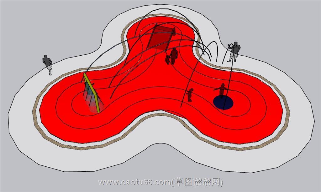 儿童游乐区SU模型 1