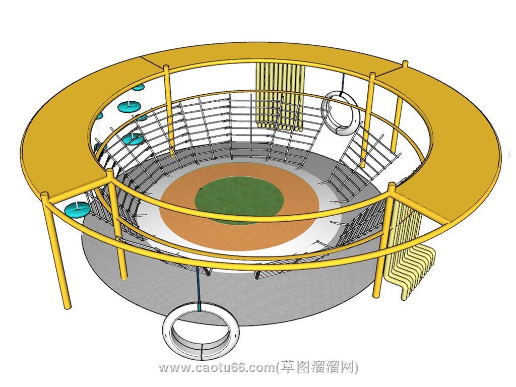 儿童游乐活动区SU模型 1