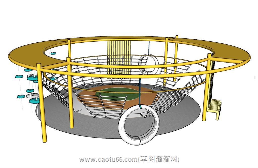 儿童游乐活动区SU模型 3