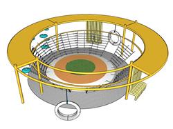 儿童游乐活动区SU模型