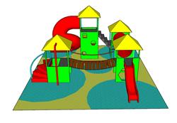 儿童游乐设施SU模型