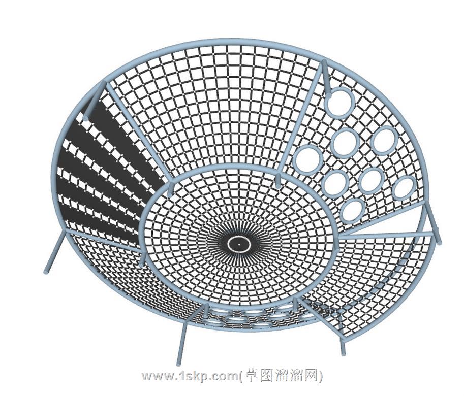 儿童游乐爬网SU模型 2