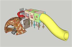 儿童游乐滑滑梯SU模型