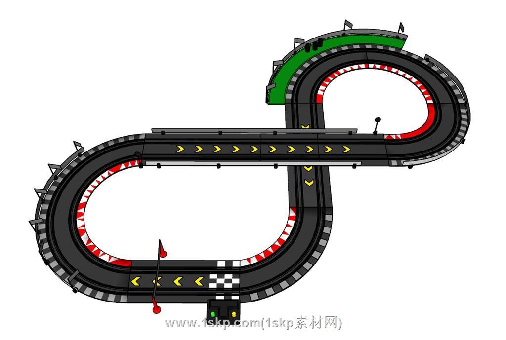 玩具赛道SU模型 1