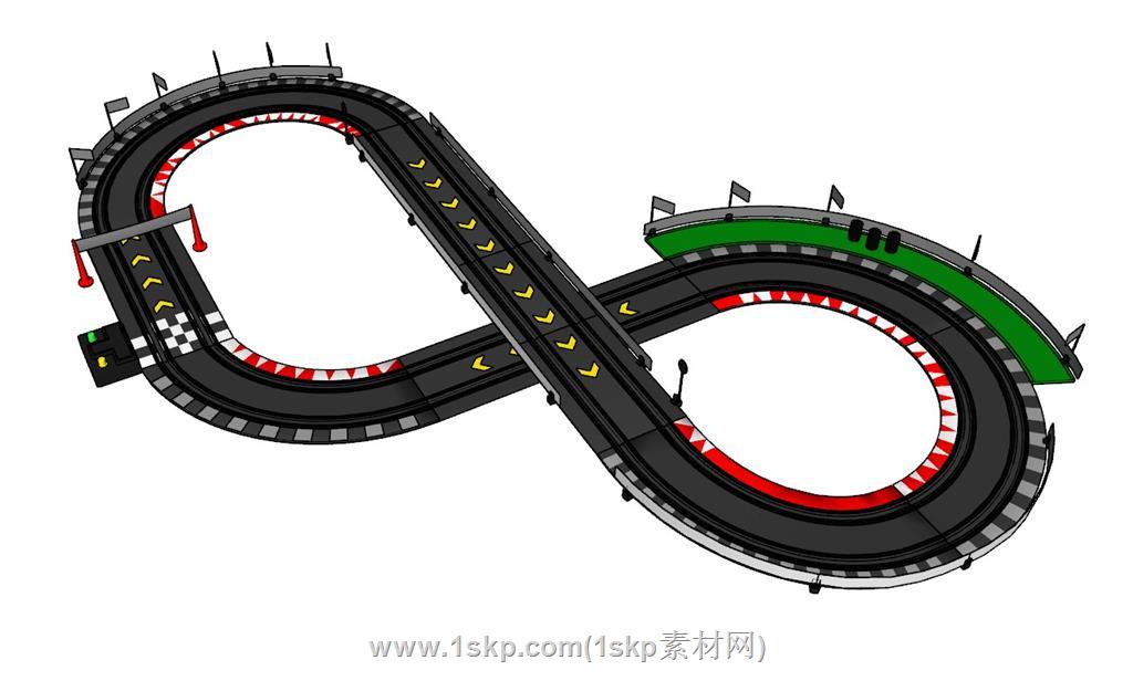 玩具赛道SU模型 2