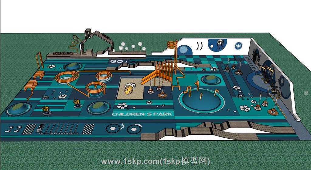 儿童活动区SU模型 1