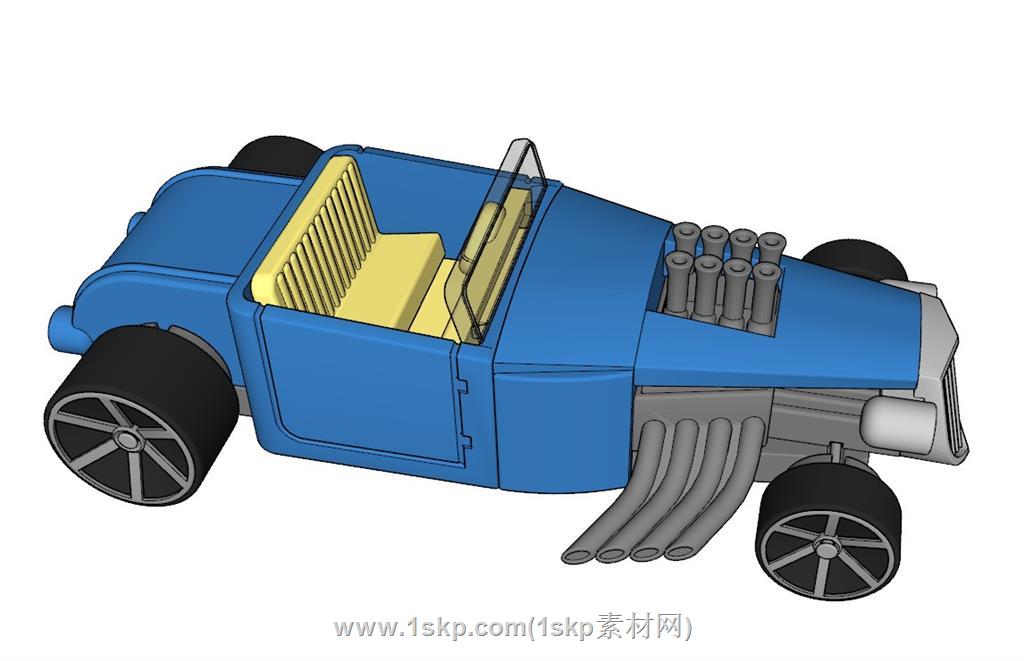 风火轮玩具车玩具SU模型 2