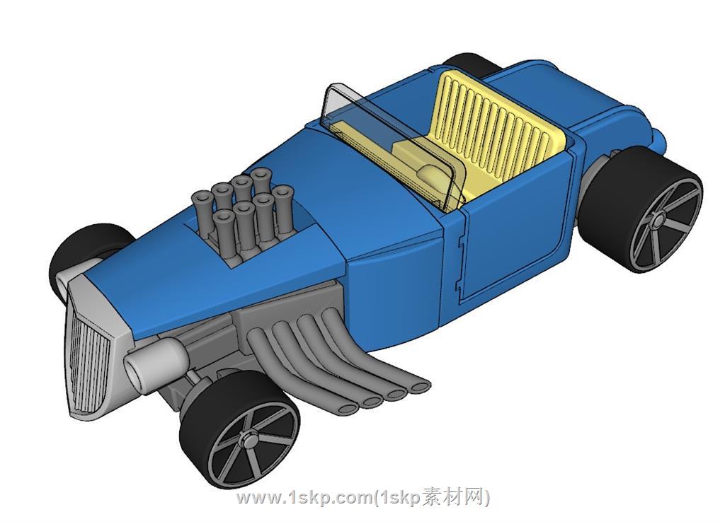 风火轮玩具车玩具SU模型 1