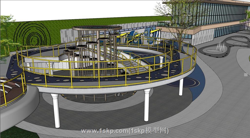 儿童活动区游乐区儿童SU模型 1