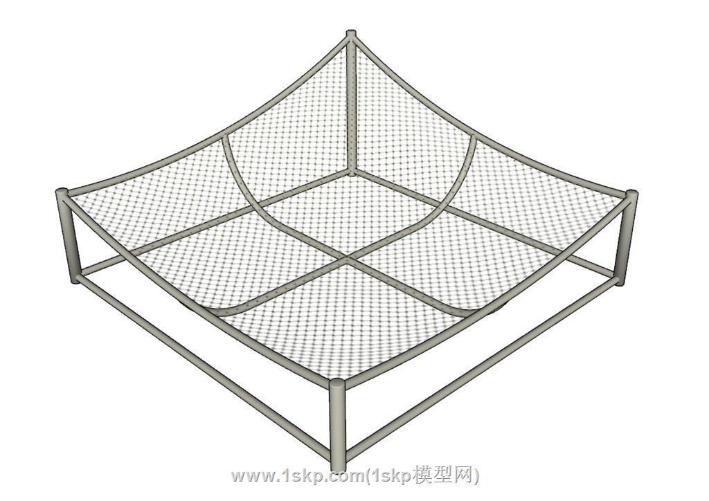 蹦蹦床SU模型 1