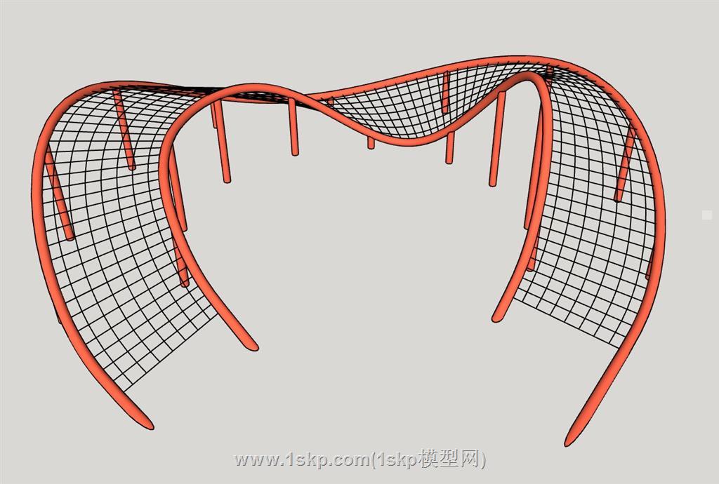 儿童游乐爬网SU模型 1