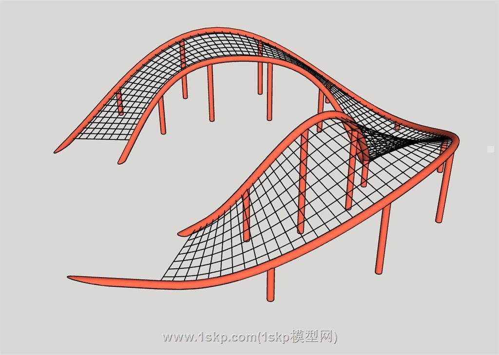 儿童游乐爬网SU模型 2