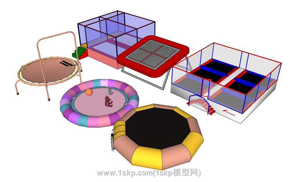 蹦床SU模型 2