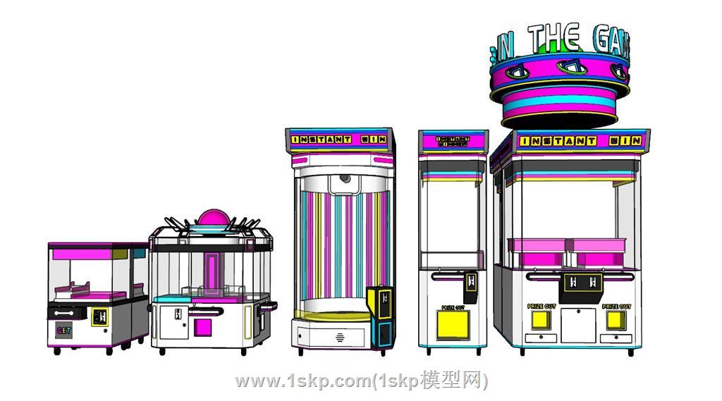 电玩游戏机娃娃机SU模型 2