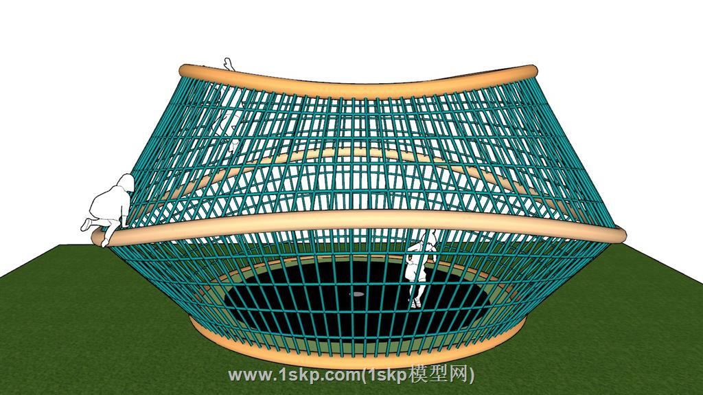 蹦蹦床网状SU模型 2
