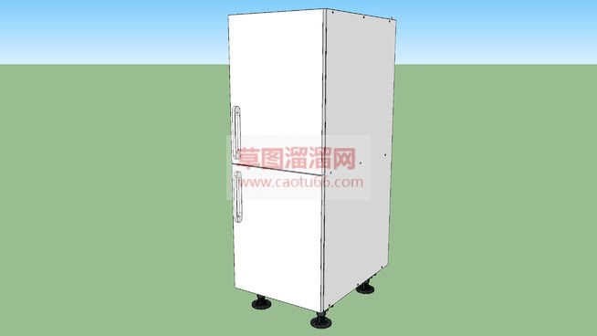 单门冰箱家电SU模型 1