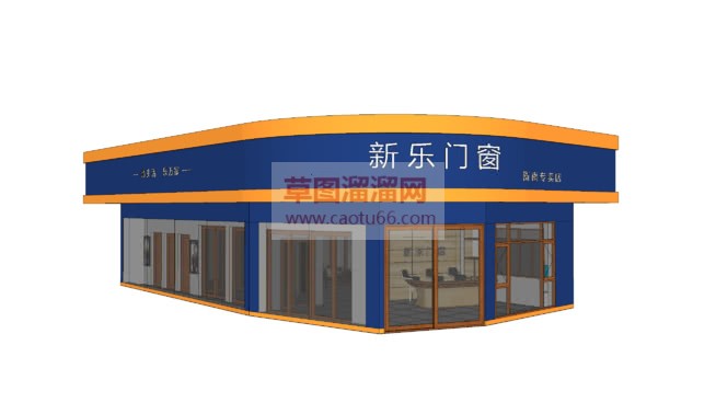 门窗专卖店公SU模型 1