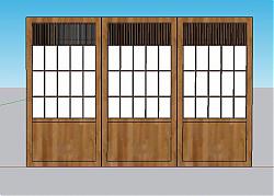 日式门门日式SU模型