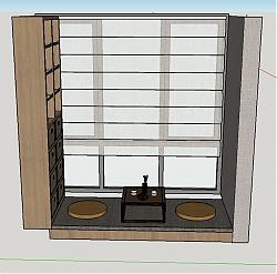 飘窗 茶具 窗户