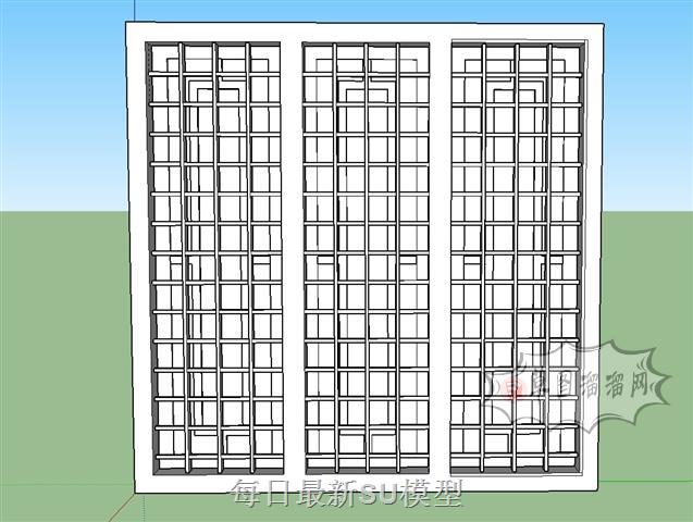 木制门窗SU模型 1