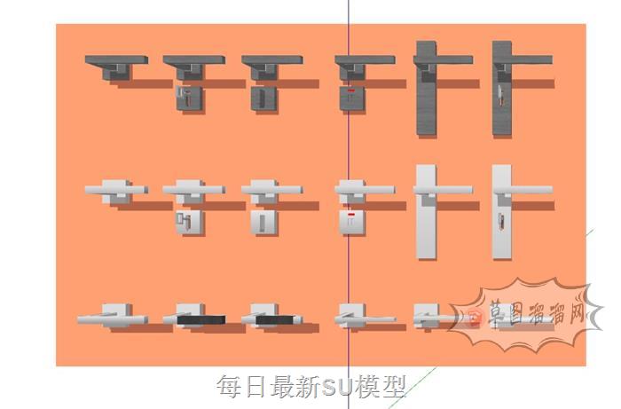 门把手门把手SU模型 1