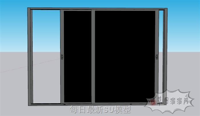 推门移门SU模型 1