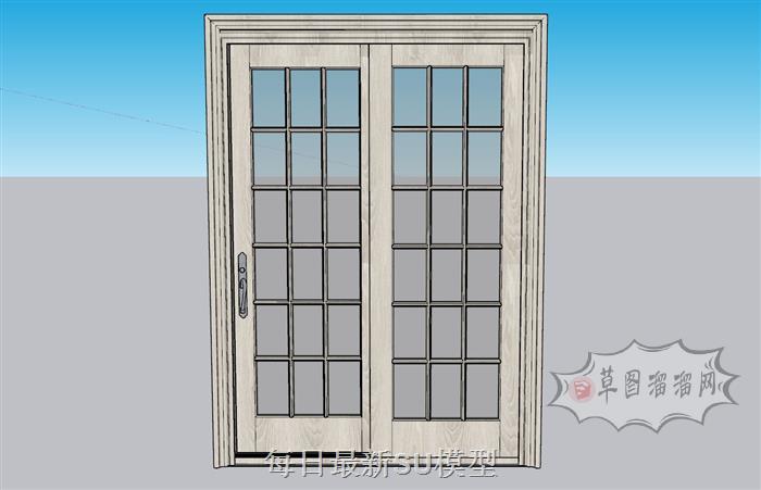 移门室内门厨房门SU模型 1