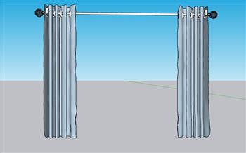 窗帘 窗帘杆