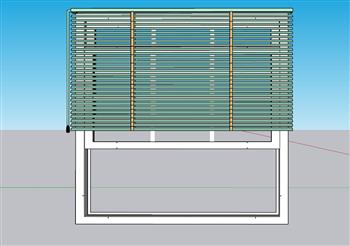 百叶窗窗户SU模型