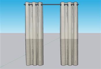窗帘SU模型