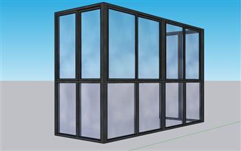 飘窗玻璃窗窗户SU模型
