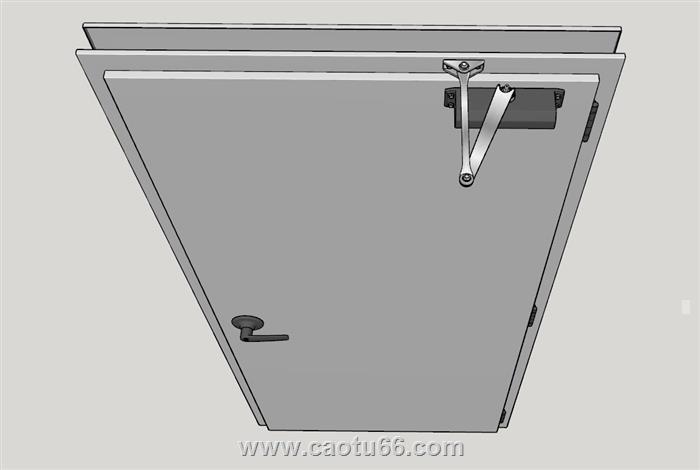 安全门防盗门SU模型 1