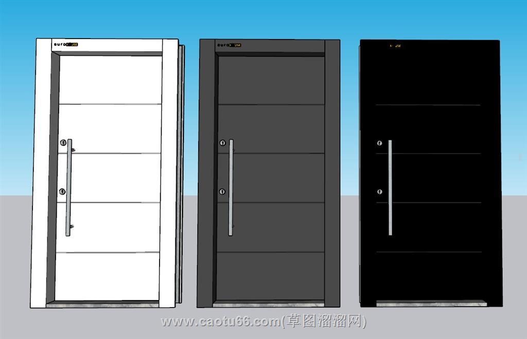 室内门卧室门房门SU模型 1