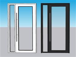 室内门玻璃门SU模型